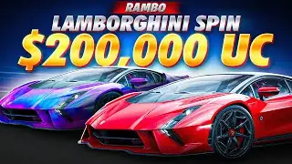 PUBG Mobile Lamborghini Lucky Spin 200,000 UC 😍🔥 || Rambo