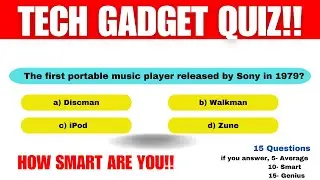 Technology and Gadgets Quiz| General knowledge Challenge