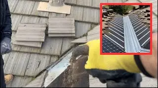 How to find a leak in a valley on a tile roof. 