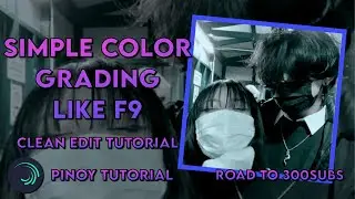 How To Simple Color Grading Like Filmora 9 Tutorial | Filmora Inspired | JocellObandoPH
