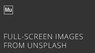 Adobe Muse Full-Screen Images from Unsplash Widget