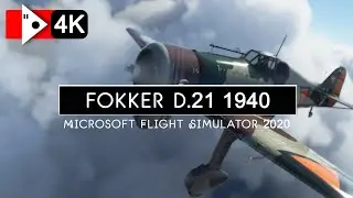 FOKKER D.21  1940 over Netherlands : : Microsoft Flight Simulator 2020