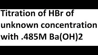 Titration of strong acid and strong base. Find initial concentration of the acid