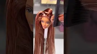 EXTREME DOLL MAKEOVERS: GIVING DISNEY ARIEL DOLL HAIR BANTU KNOTS WITH BRAIDS!! 