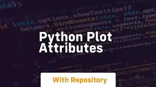 python plot attributes