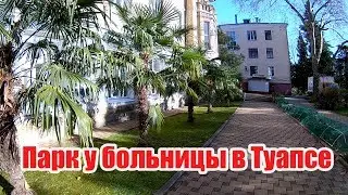 Парк у больницы в Туапсе зима