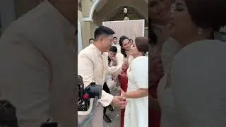 Doing the wedding tiktok trend.