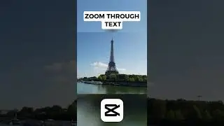 Zoom Through Text Transition in Capcut