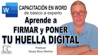 Aprende a INSERTAR TU FIRMA y HUELLA DIGITAL en Word