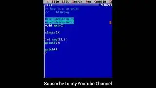 C program to print number using 1D array 