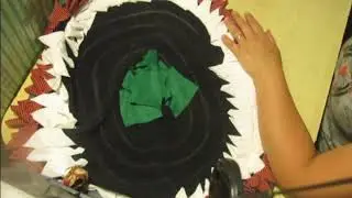 Коврик из старых кофт.