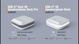 USB-C® 4K Speakerphone Docking Stations | JCDS335 | JCDS337