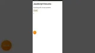 JavaScript Closures counter function #short #javascript #closure #counter#function #let#coding