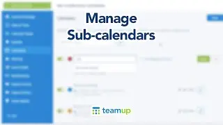 Conference Agenda Builder and Meeting Scheduler Tutorial: Manage Sub-calendars