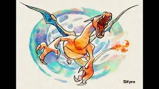 Speed Painting in Rebelle ! Charizard watercolor practice