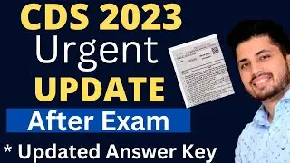 CDS 2023 Urgent Update |Answer Key , New Batch Registrations , Cut off | Gov Exam Funda |