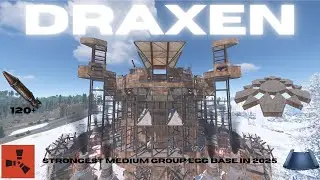 The Draxen - META Medium Group EGG BASE - HIGH RAID COST - ANTI SIEGE - Rust Base Designs 2025