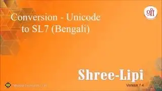 Conversion - Unicode to SL7 (Bengali)