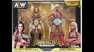 All Elite Wrestling AEW Unrivaled Britt Baker and Jade Cargill 2 Pack   Amazon Exclusive