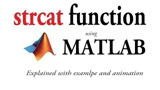 What is strcat function in matlab?