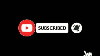 Black Screen Notifikasi Subscribe Bell | Tombol Subscribe