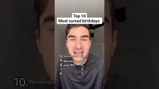💯 most cursed birthdays #shorts