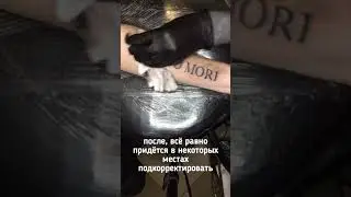 Татуировка надписи | Memento Mori | tutorial , timelapse | Руководство | Таймлапс | Tattoo