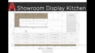 Showroom Display Kitchen Design in Autocad Tutorial