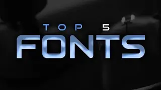 The best 5 FONTS for ESPORTS DESIGNERS | Top fonts for design #1