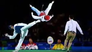 Professionals vs Beginners ! Knockouts Moment in Taekwondo
