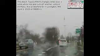 Bad driver of 1MHD22 in Lexington MA