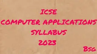 ICSE 2023 COMPUTER APPLICATION SYLLABUS AND QUESTION PATTERN in Hindi