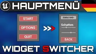 Unreal Engine Widget Switcher Tutorial  |  Unreal Engine Für Anfänger  |  UE5 Basic Tutorial Deutsch