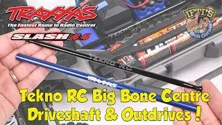 #03 Traxxas Slash 4X4 - Tekno Big Bone Centre Driveshaft & Outdrives Install