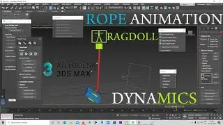 3ds max Rope Animation Ragdoll Dynamics Tutorial
