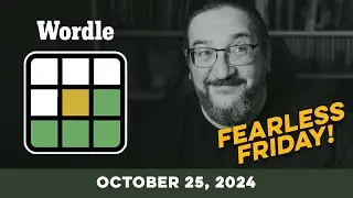 Doug plays today's NYT Wordle Puzzle Game for 10/25/2024