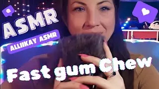 ASMR fast gum chew