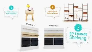 3 Clever Storage shelves DIY