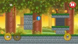 СИНИЙ ШАРИК!ВТОРАЯ СЕРИЯ!СОБИРАЕМ МНОГО МОНЕТОК!Blue Red Ball Lovers!ИГРА КАК МУЛЬТФИЛЬМ!  # 2