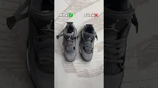 Real Vs Fake Cool Grey Jordan 4 