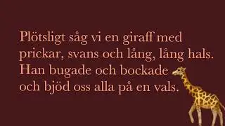 En helt vanlig ovanlig dag (med text) | Barnsång med djur