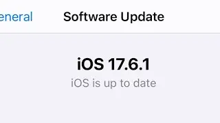 How To Install Software Update iOS 17.6.1