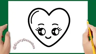 COMO DESENHAR UM CORAÇÃO KAWAII