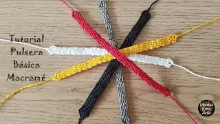 Cómo Hacer Una Pulsera De Macramé de la Suerte Paso a Paso Fácil Rápida How To Make Macrame Bracelet
