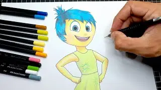 como DESENHAR a ALEGRIA do filme DIVERTIDA MENTE