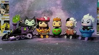 4K Full Set of Disney Villains Trains Funko Pops! October 2022 Halloween Edition!