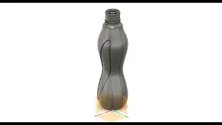 Making a 3D bottle in Fusion 360 using surfacing tools