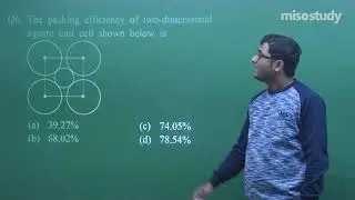 JEE Chemistry | 20. Solid State | JEE Main Pattern Questions Exercise | In Hindi