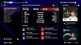 VS NYG vs CLE S1W3a