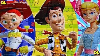 Toys Story 4 Woody Jessie and Bo - Play puzzles for kids toys story 4